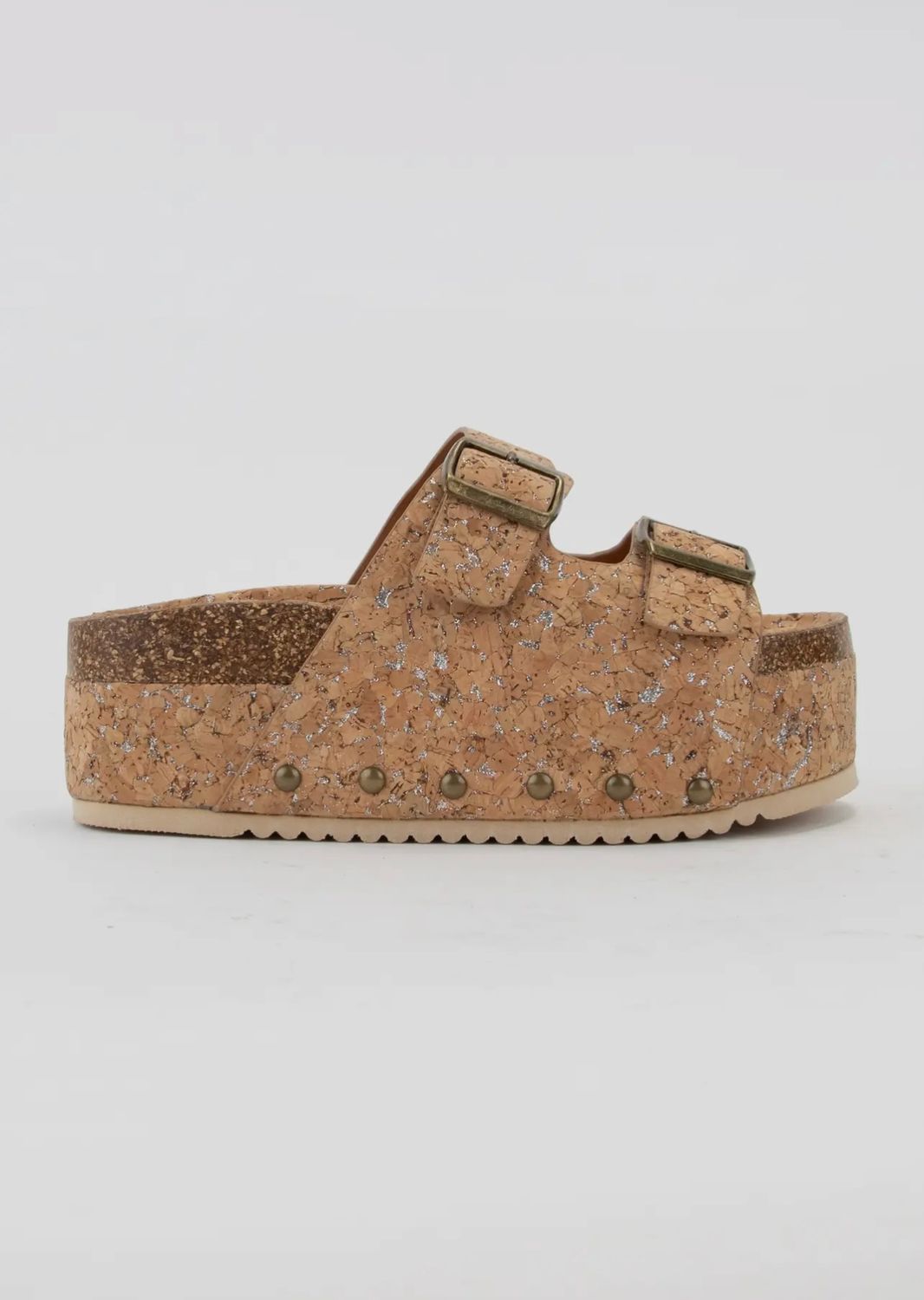 CCOCCI &quot;Maddie&quot; Chunky Platform Sandals, Color: Natural Cork, Size: 6
