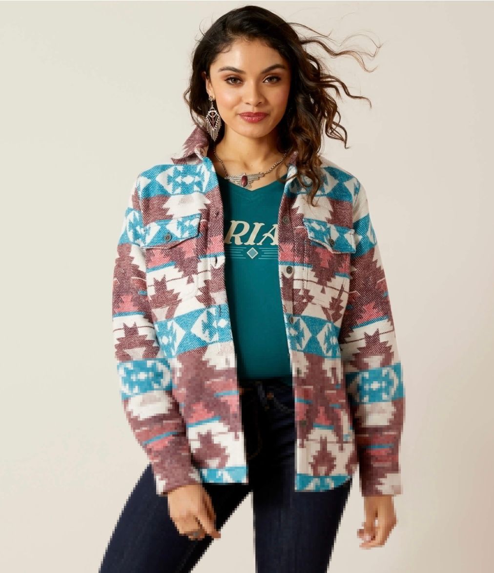 ARIAT WMNS BAJA SHACKET, Color: BAJA JACQUARD, Size: S