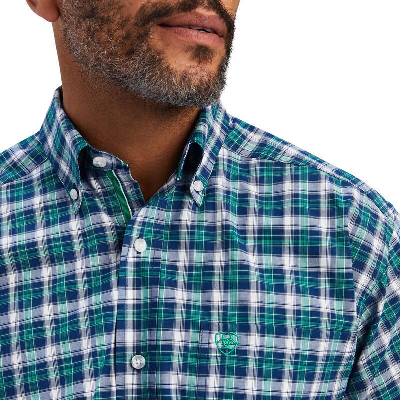 ARIAT MENS PRO BRANTLEIGH CLASSIC LS SHIRT , Color: JELLY BEAN, Size: S