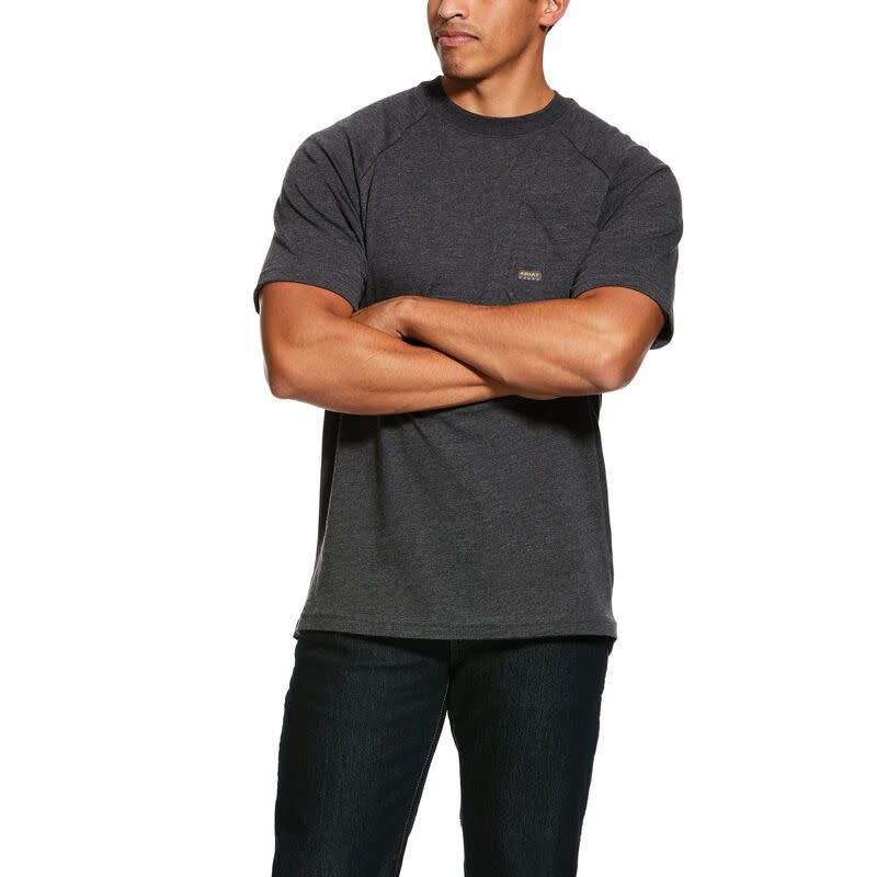 Ariat Mens Rebar Cotton Strong Short Sleeve T-shirt