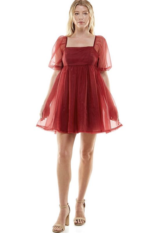 Organza Baby Doll Dress