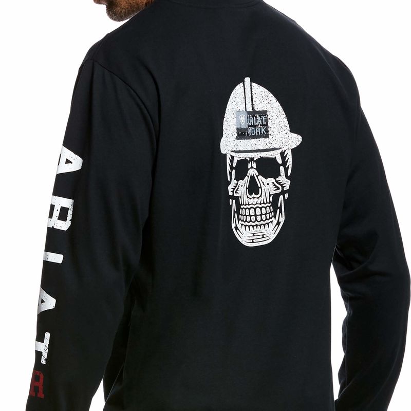 Ariat Mens FR Roughneck Skull Logo T-shirt