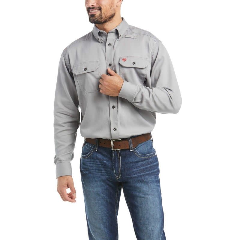 Ariat Mens FR Solid LS Work Shirt 