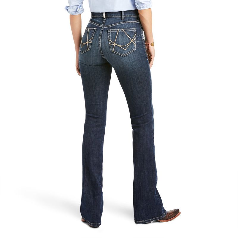 Ariat Womens Sienna Dark Wash High Rise Bootcut Western Jean