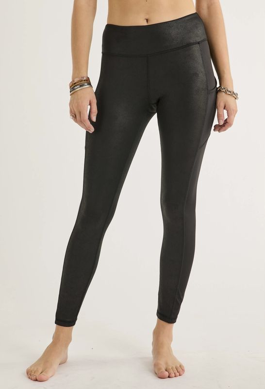 Matte Chrome Pocket Yoga Leggings