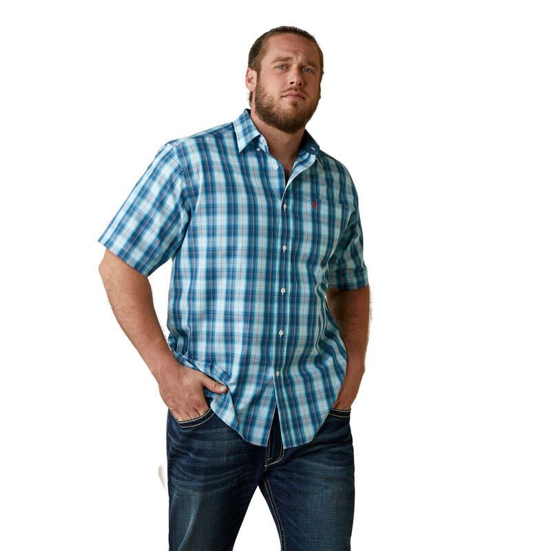 ARIAT MENS WRINKLE FREE ENZO CLASSIC FIT SS SHIRT