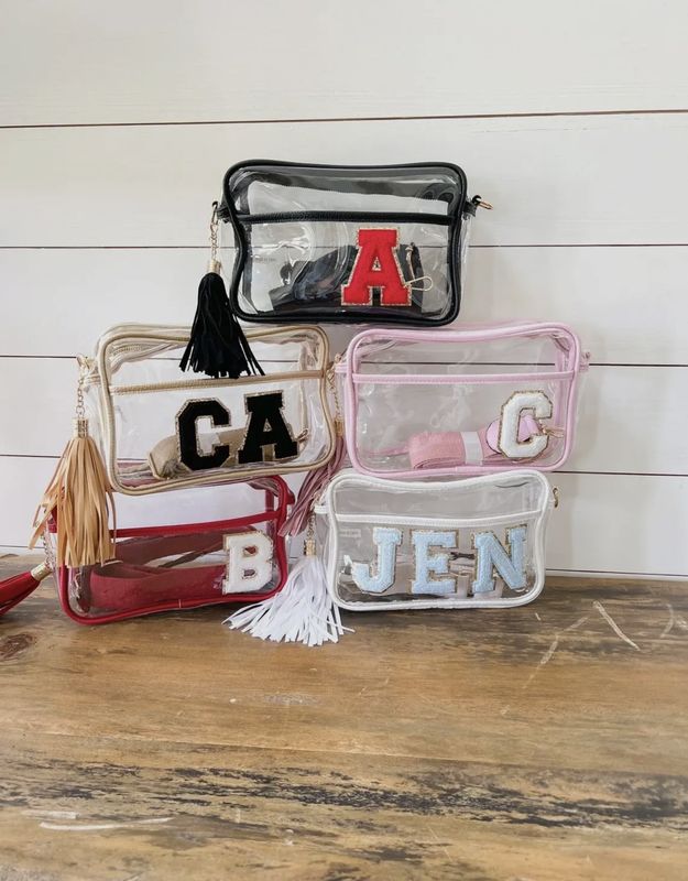 Game Day Clear Crossbody Tassel Bag