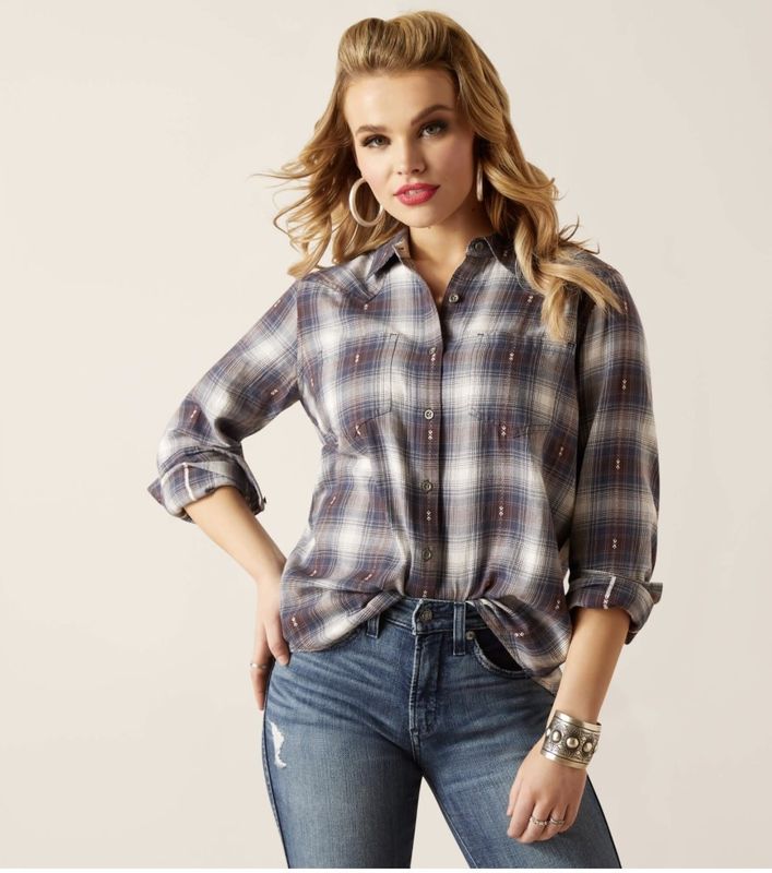 ARIAT WOMEN&#39;S REAL BILLIE JEAN LS SHIRT