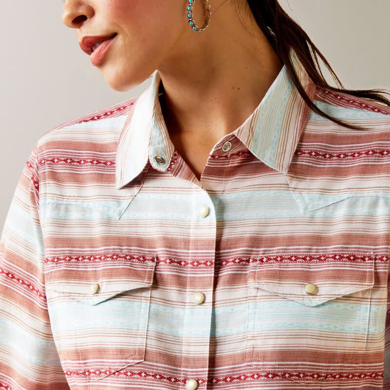 ARIAT WMS SAVANNAH SNAP LS SHIRT JACQUARD