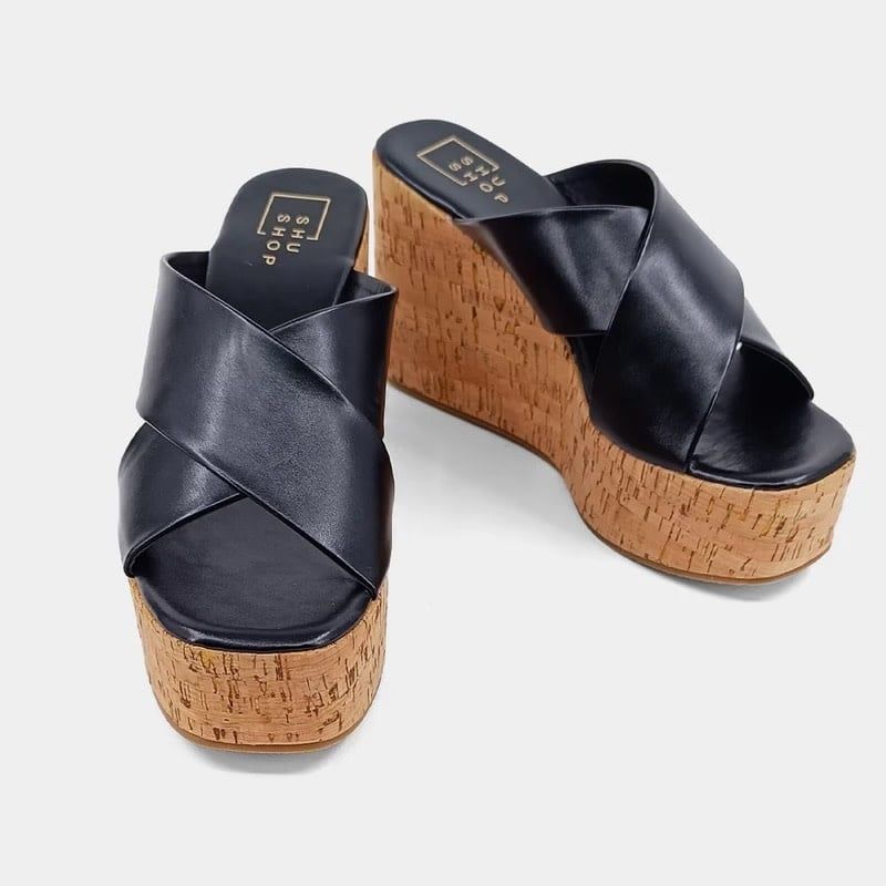 SHUSHOP LUDOVICA CORK WEDGES