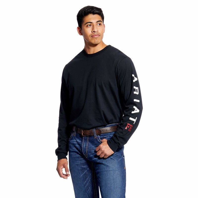 Ariat Mens FR Roughneck Skull Logo T-shirt