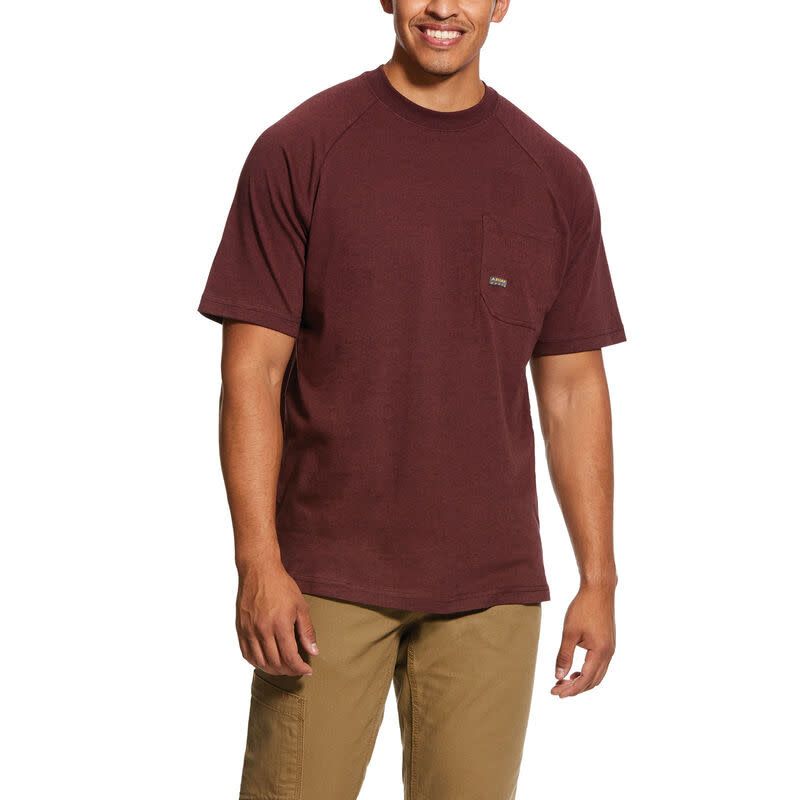 Ariat Mens Rebar Cotton Strong Short Sleeve T-shirt