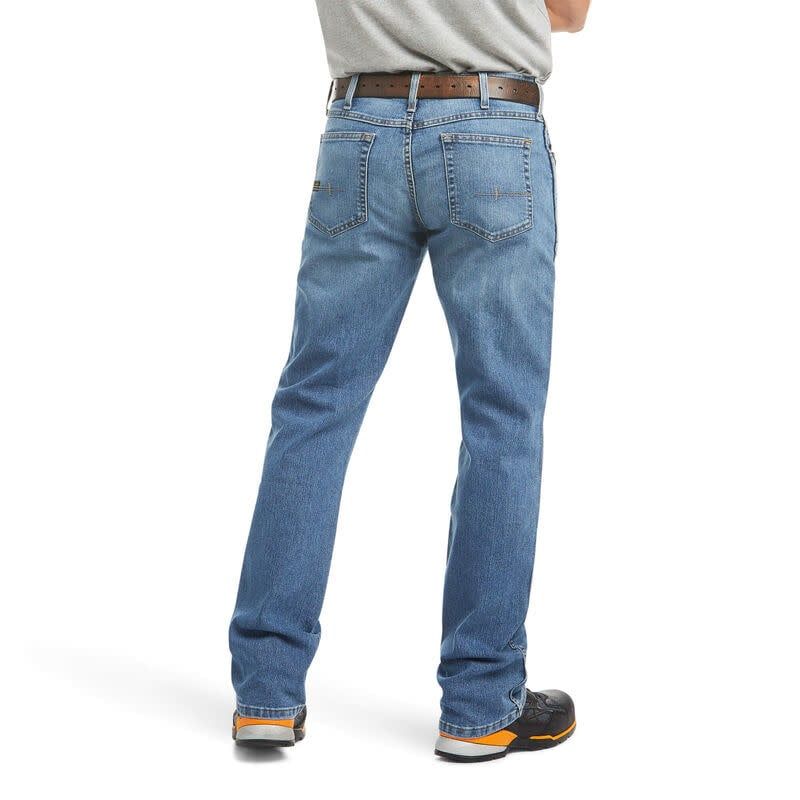 Ariat Mens Rebar M4 Low Rise DuraStretch Basic Boot Cut Jean