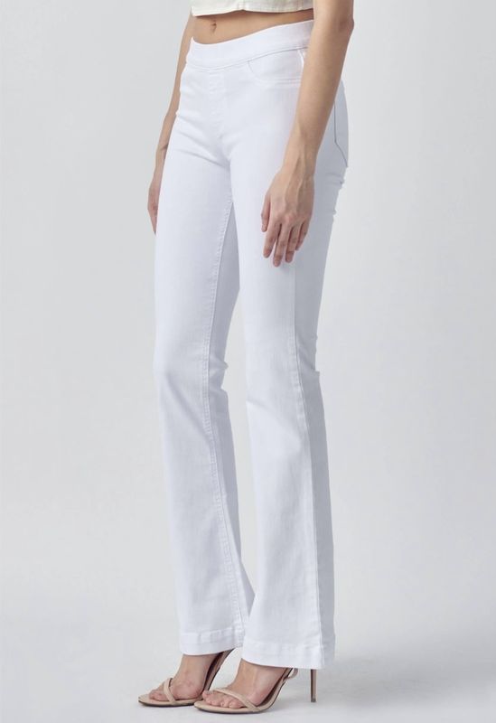 Cello Mega Stretch Elastic Waist Flare Jeans