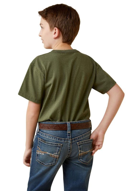 Boys Ariat Center Fire Short Sleeve Tshirt