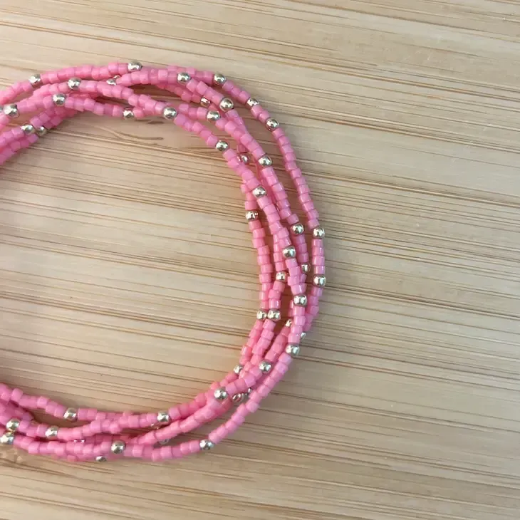 Stretchy Colorful Beaded Bracelets Dainty 14K gold Filled