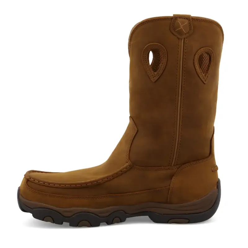 11" Work Pull On Hiker Boot-Comp Toe