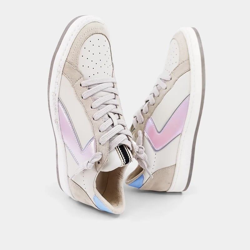 SHUSHOP SALMA SEUDE LOW TOP SNEAKERS