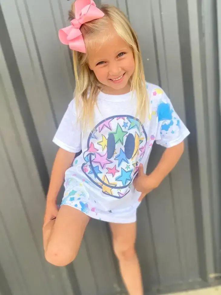 Star Splatter Paint Youth Shirt