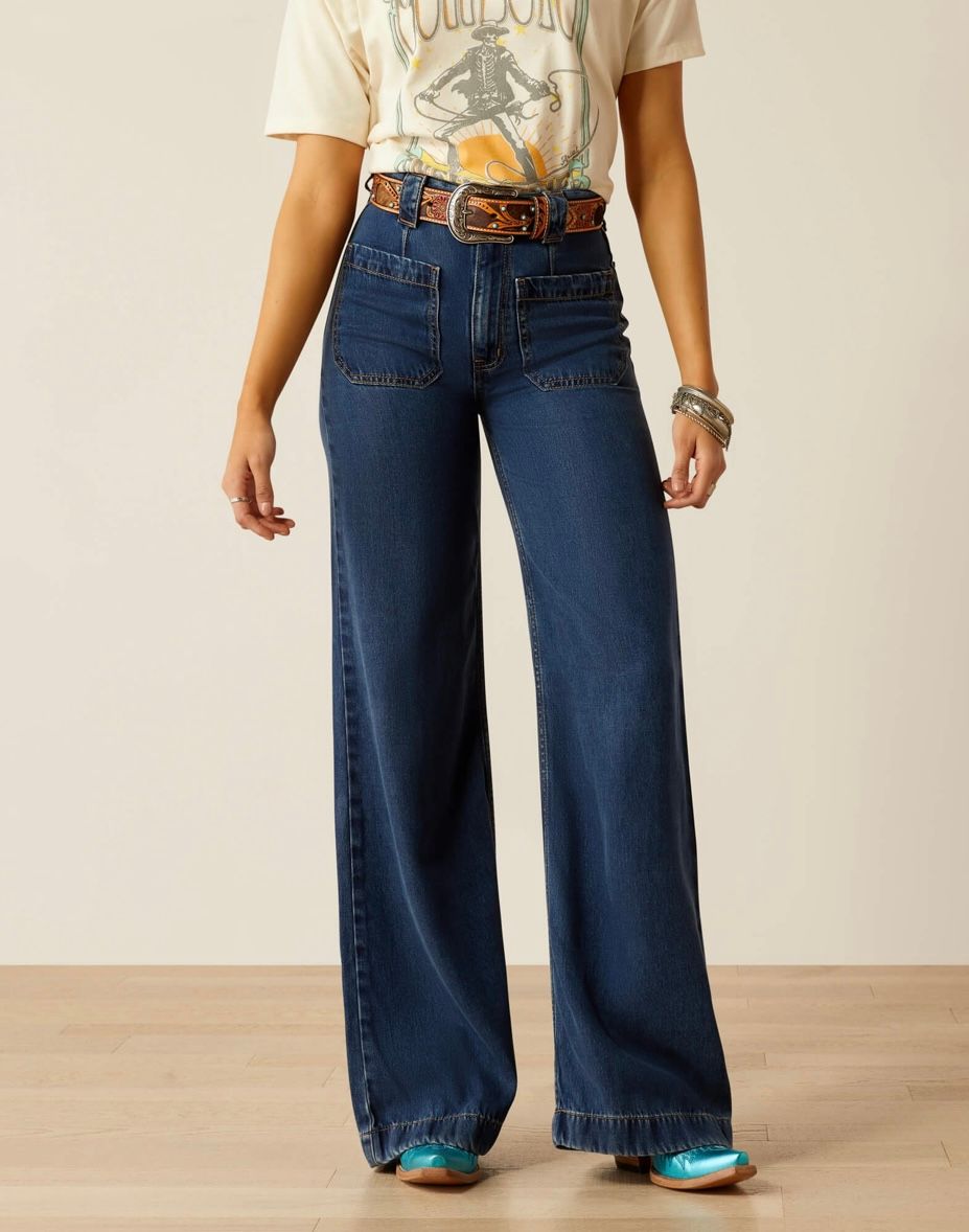 ARIAT WMS LYLA TROUSER JEANS , Color: WHISPER, Size: 24R