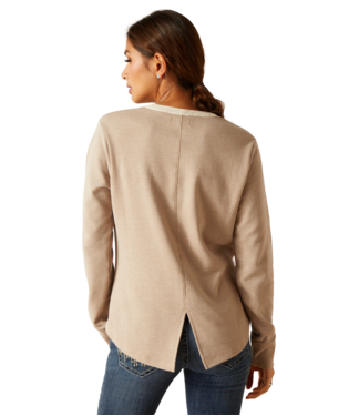 ARIAT WOMENS PRAIRE HENLEY LS TOP