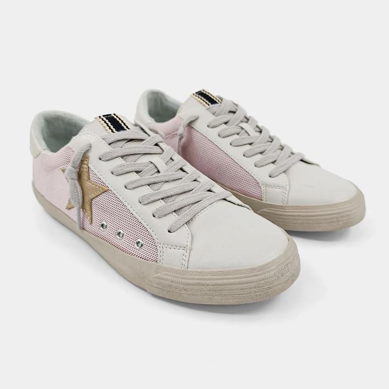 SHUSHOP PILAR CANVAS LOW TOP SNEAKERS