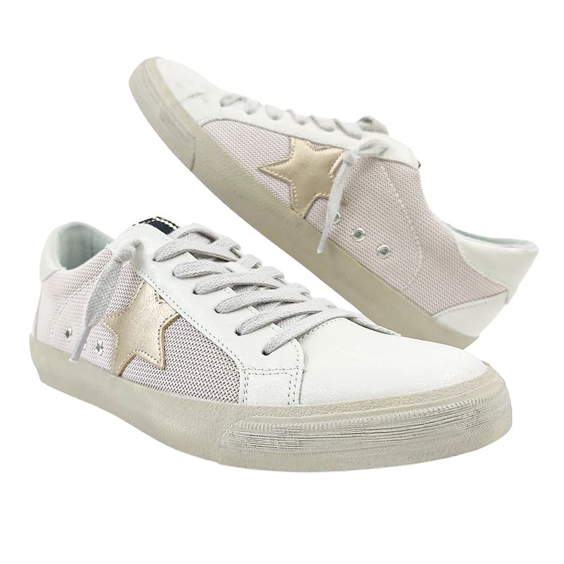 SHUSHOP PILAR CANVAS LOW TOP SNEAKERS