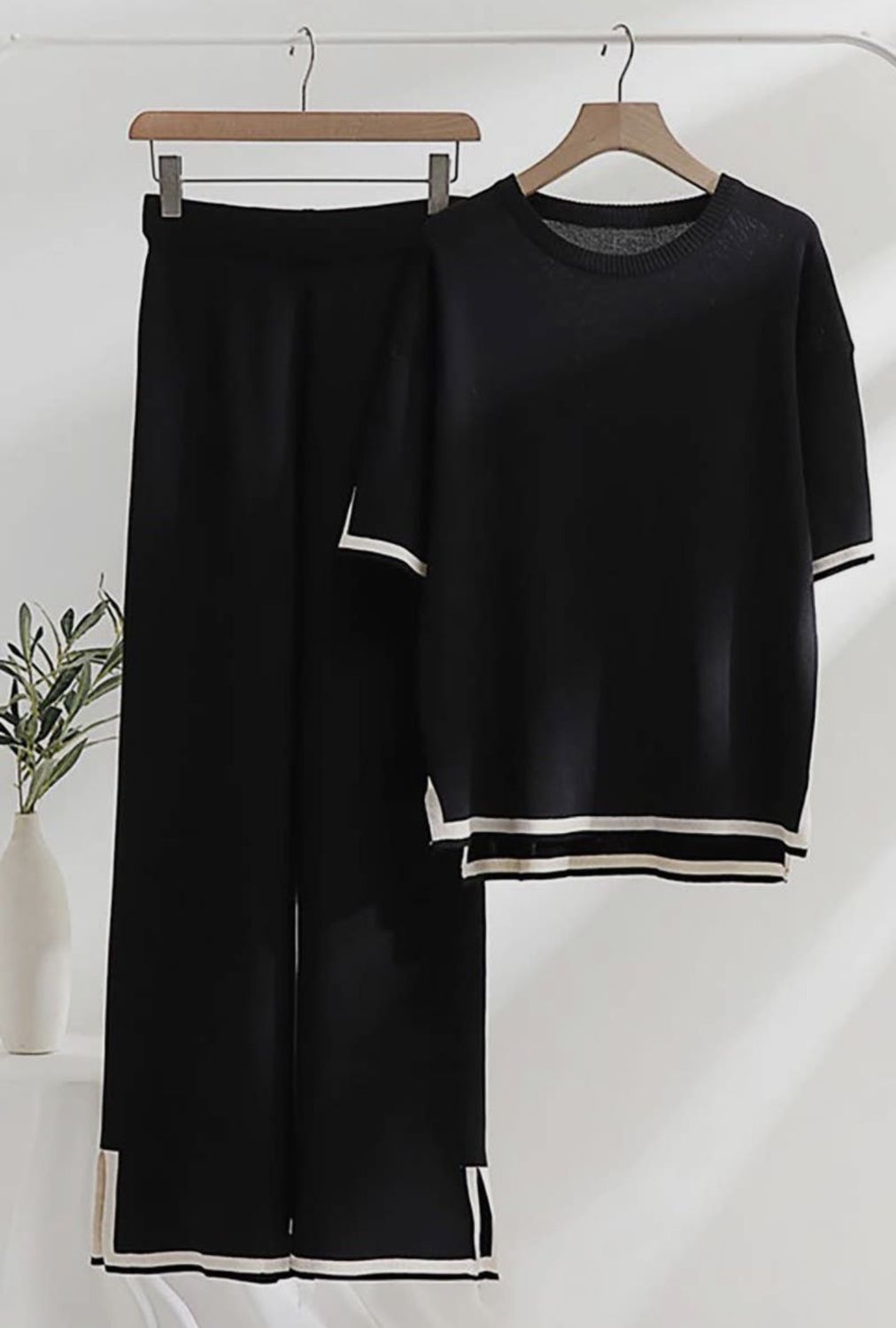 Knit Short Sleeve and Pant Set