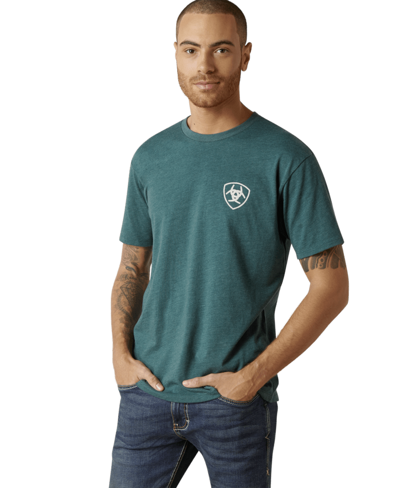 Mens Ariat Western Wheat T-Shirt