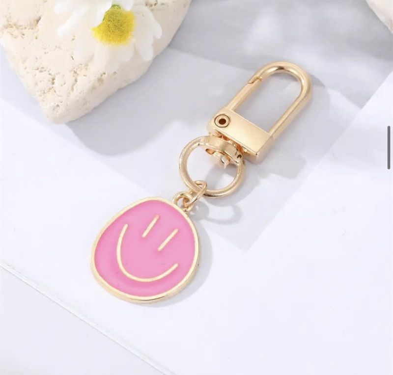 Enamel Smiley Face Keychains