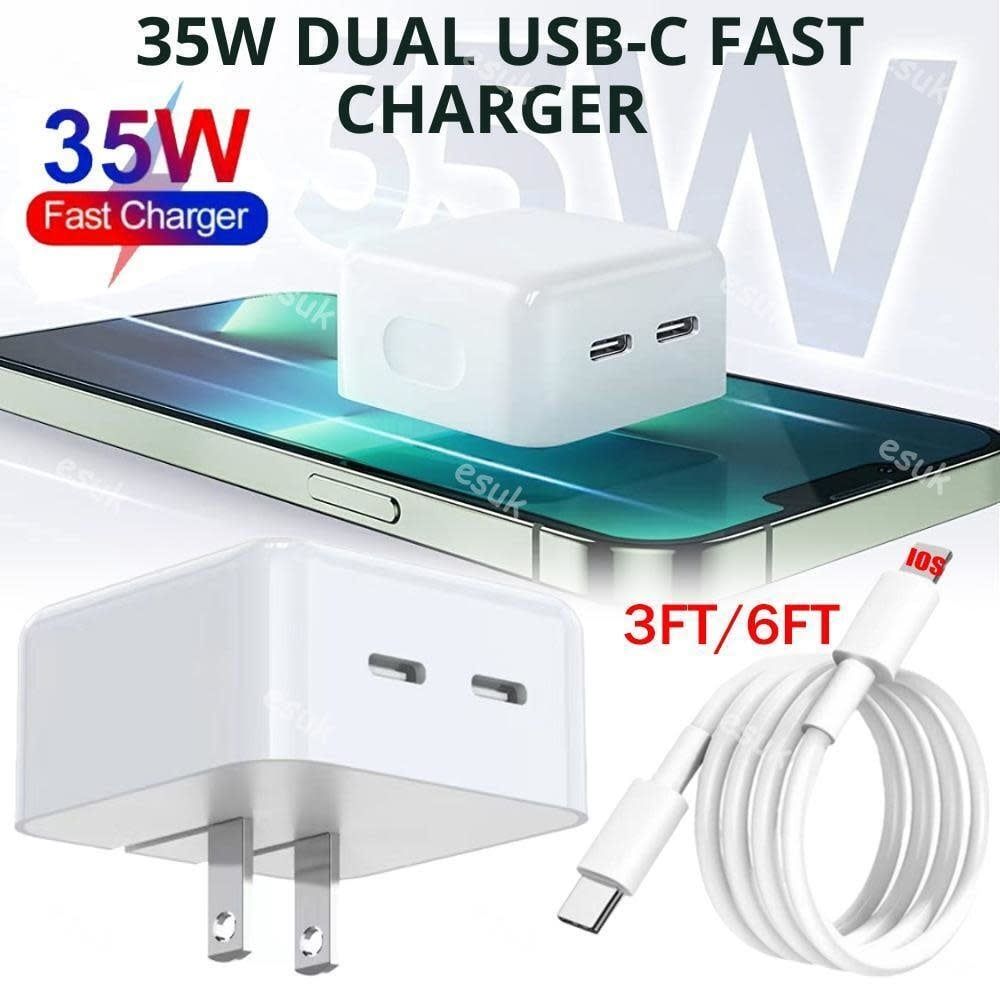 Dual Port Quick I-phone Charger