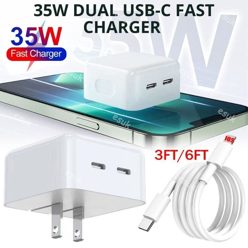 Dual Port Quick I-phone Charger