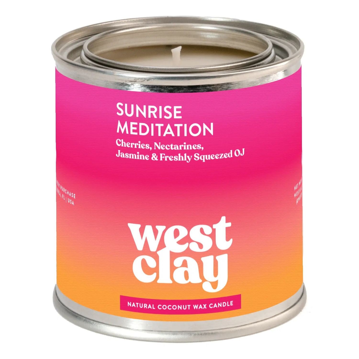 &quot;Sunrise Meditation&quot; Natural Coconut Wax Candle
