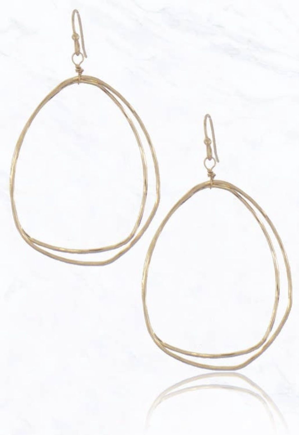 Metal Wire Dangle Earrings