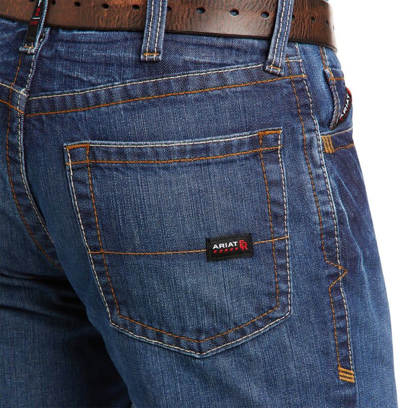Ariat Mens FR M4 Low Rise Basic Boot Cut, Color: Flint, Size: 33/32