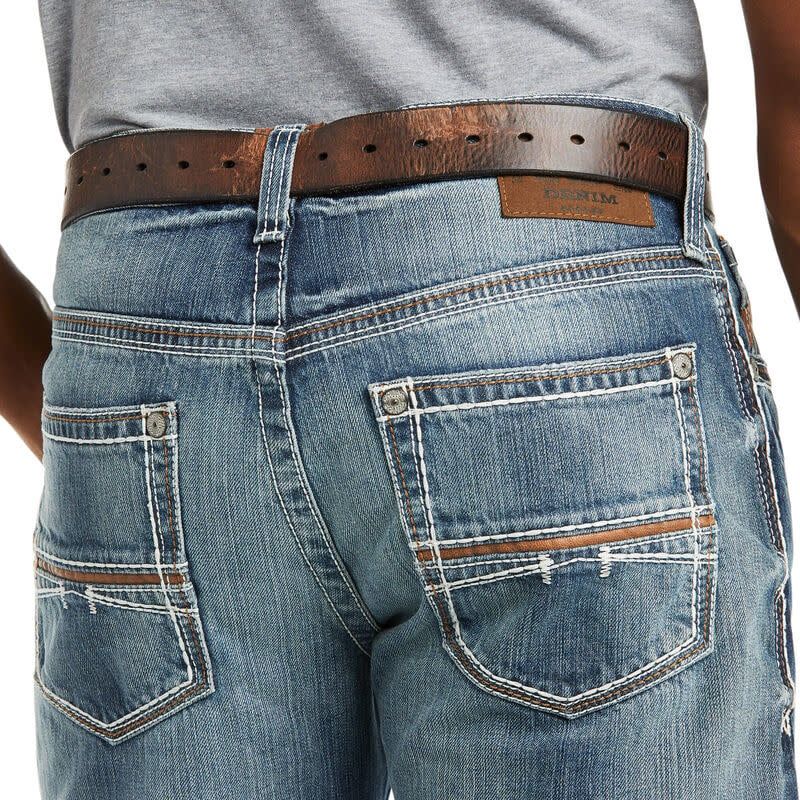 Ariat Mens M4 Low Rise Coltrane Boot Cut Jean, Color: Durango, Size: 30/32