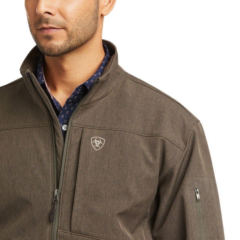 Ariat Mens Vernon 2.0 Softshell Jacket, Color: Banyan Bark Heather, Size: XL