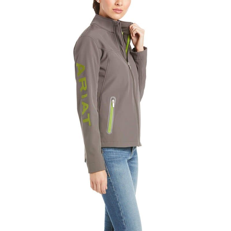 Ariat Womens New Team Softshell Jacket, Color: Banyan Bark Heather, Size: M