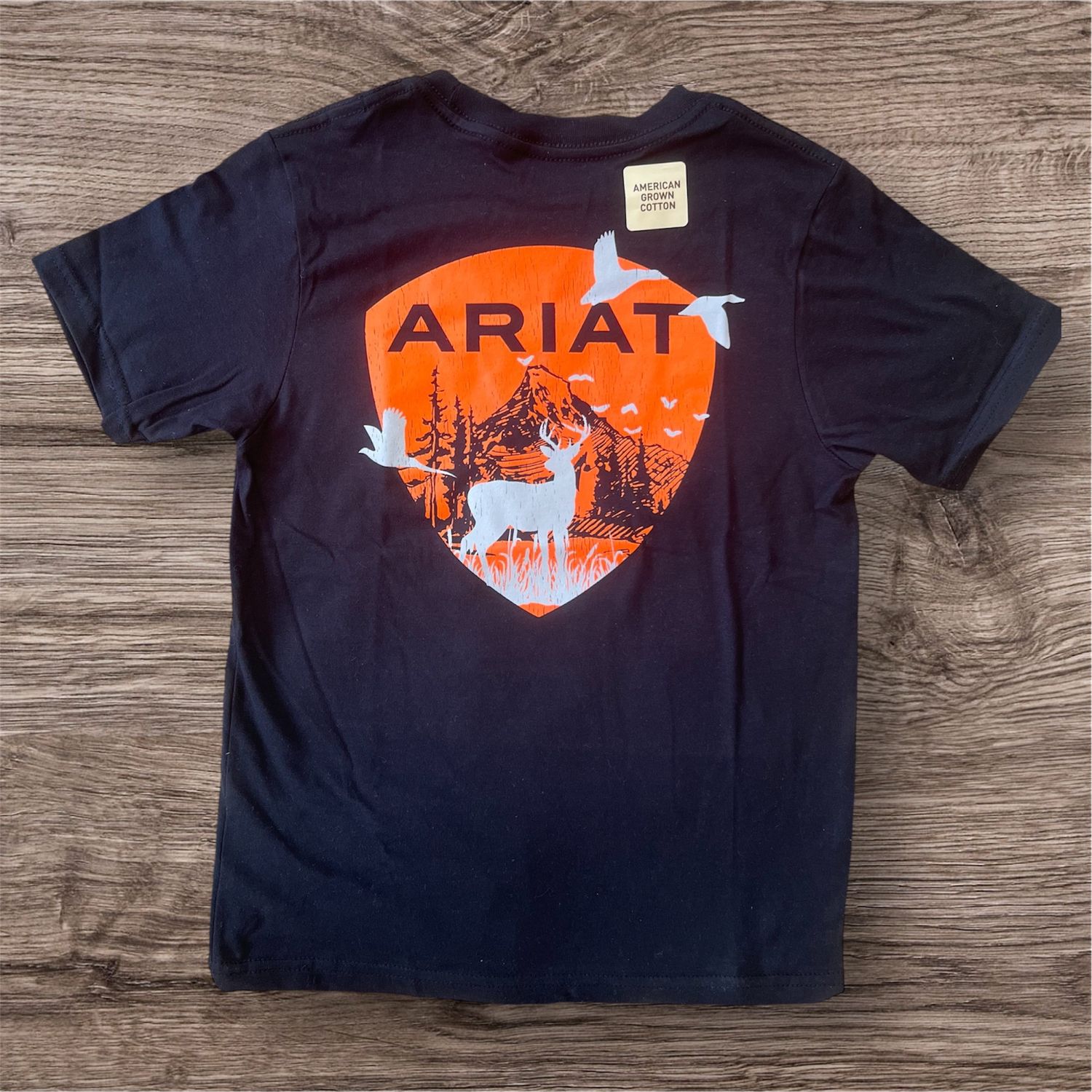 Boys Ariat Outdoor Game SS T-Shirt, Color: Black, Size: YXS