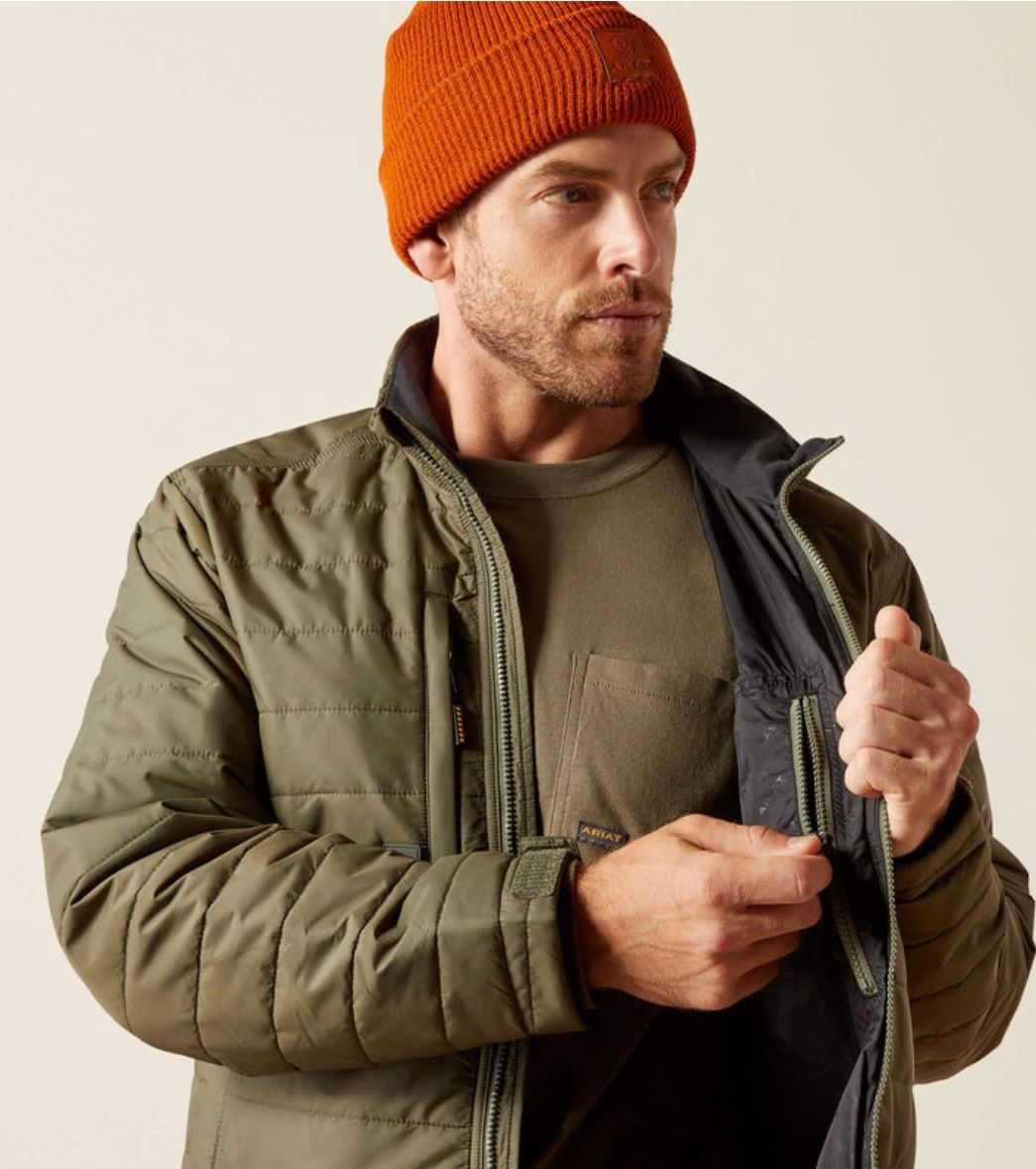 Ariat Rebar Cordura Ripstop Lightweight Insulated Jacket, Color: Beetle, Size: M