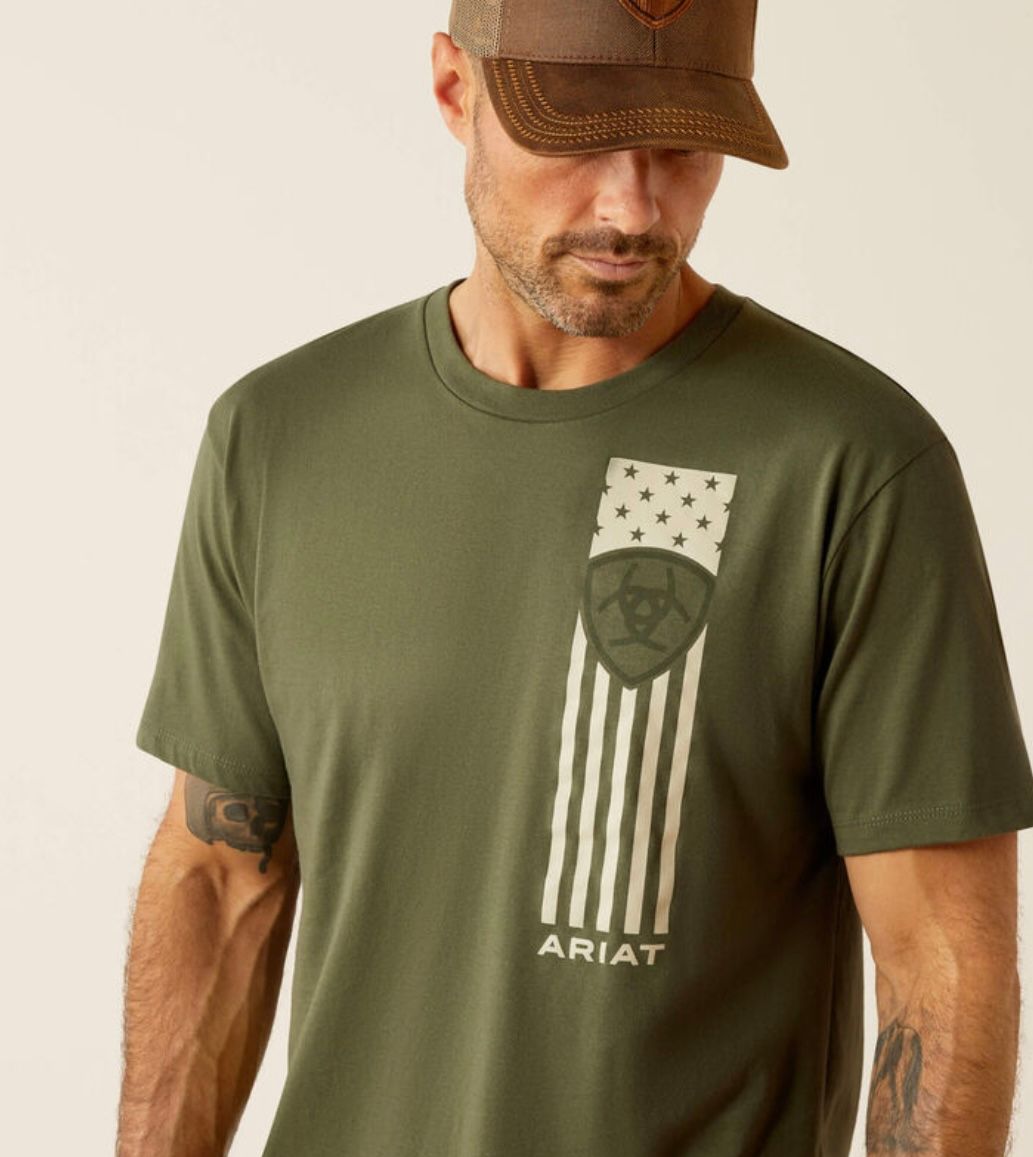 Ariat Mens Patriot Stripe Graphic T-Shirt