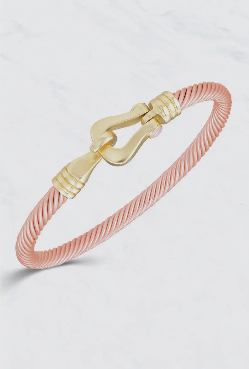 Love-Knot Cable Fashion Bangle Bracelet