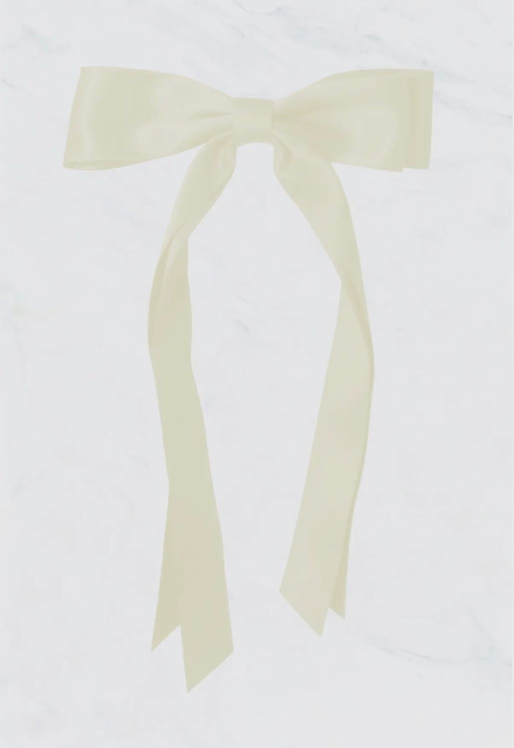 Satin Bow with Tails Hairclip