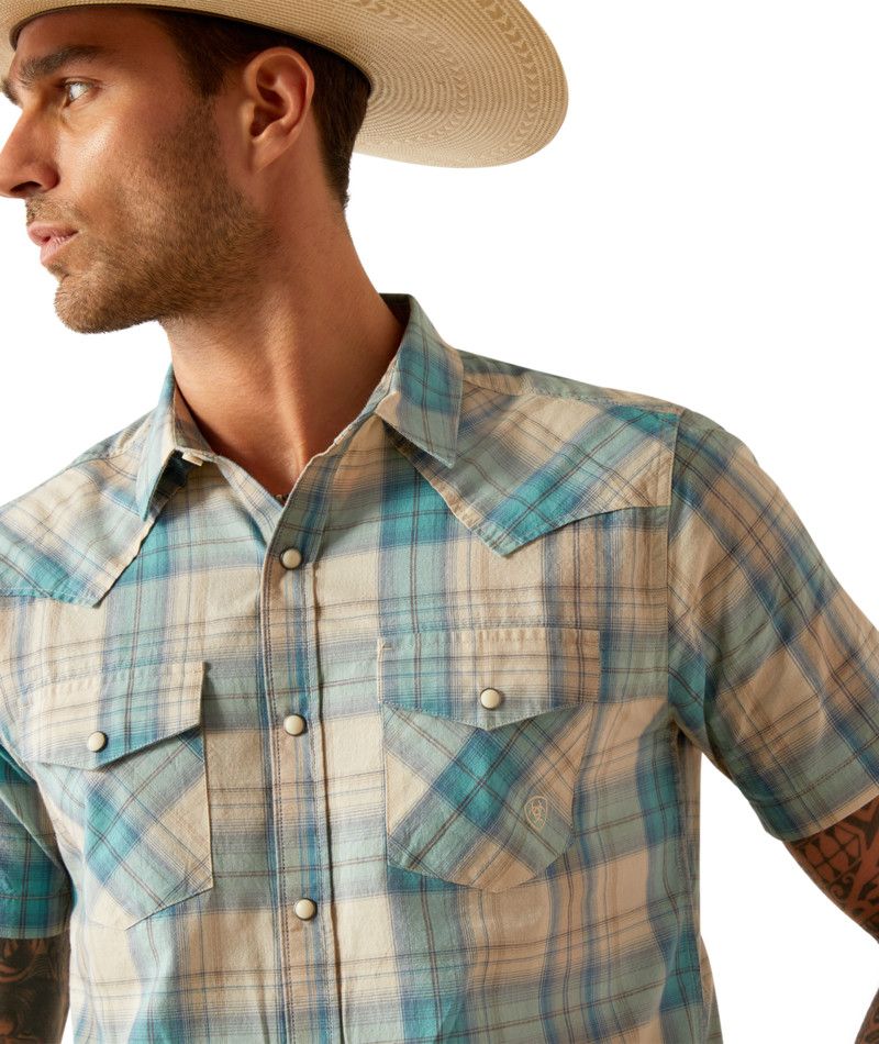 Mens Ariat Howland Retro Snap SS Shirt