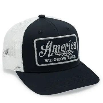 We Grow Beer Hat-Blue/White