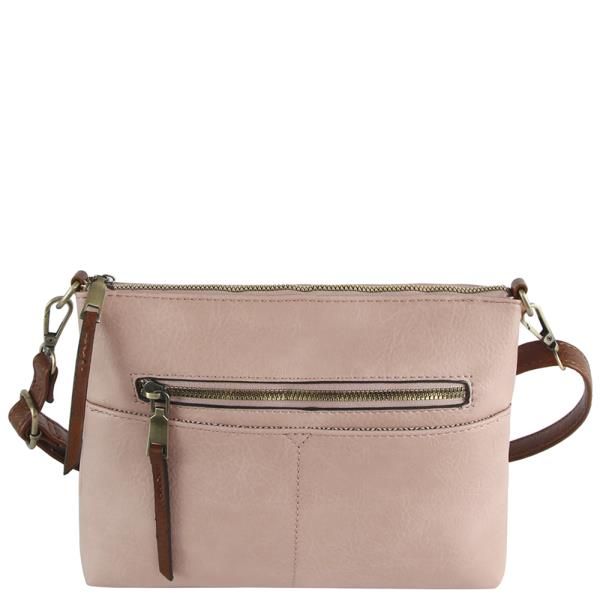 Smooth Zipper Crossbody W Guitar Strap