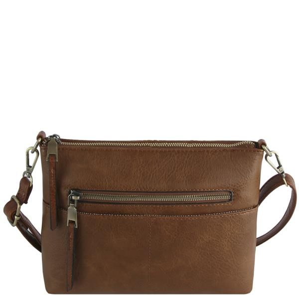 Smooth Zipper Crossbody W Guitar Strap