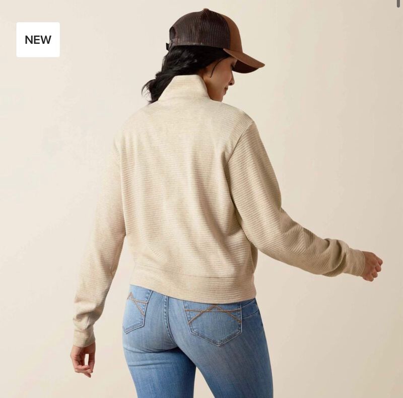 WMNS High Noon 1/2 ZP Oatmeal Heather L