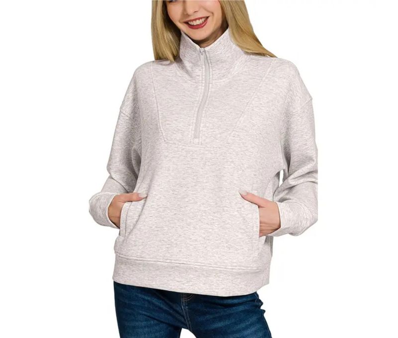 Scuba Half Zip Pullover Sweatshirts M
