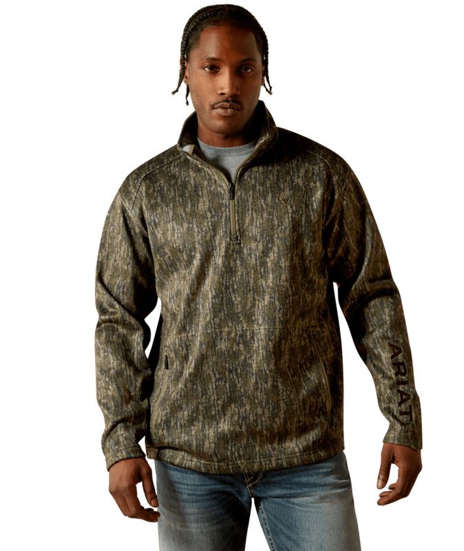 Ariat Men&#39;s Caldwell Logo 1/4 Zip Sweater 